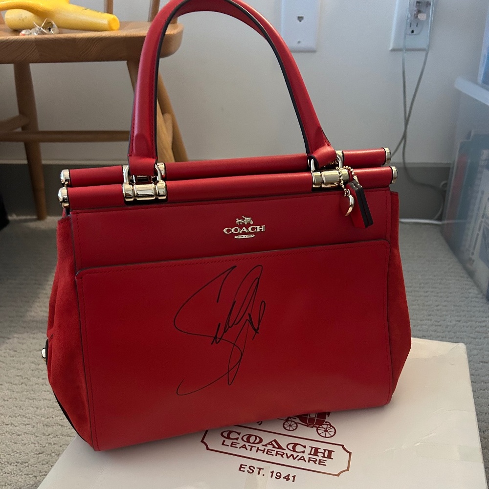 Selena Gomez signed COACH bag